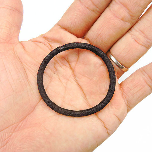 Korean Style Seamless Elastic Hair Tie Updo Hair Accessory High Elasticity Seamless Hair Ring Black Rubber Hair Band Wholesale