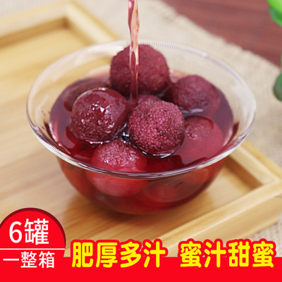 【蓓奇】杨梅罐头425gX6罐新鲜糖水罐头水果厂家直供|ms