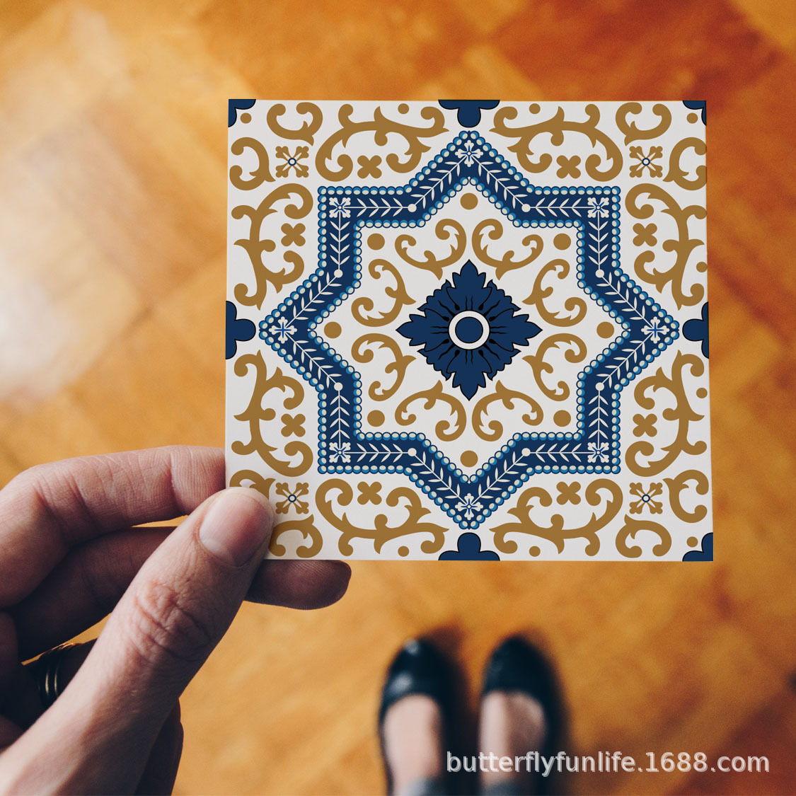 Floor Tile Wall Decoration Creative Diagonal Pasting Floor Sticker - How To Remove Sticker Residue From Wood Without Damaging Paint