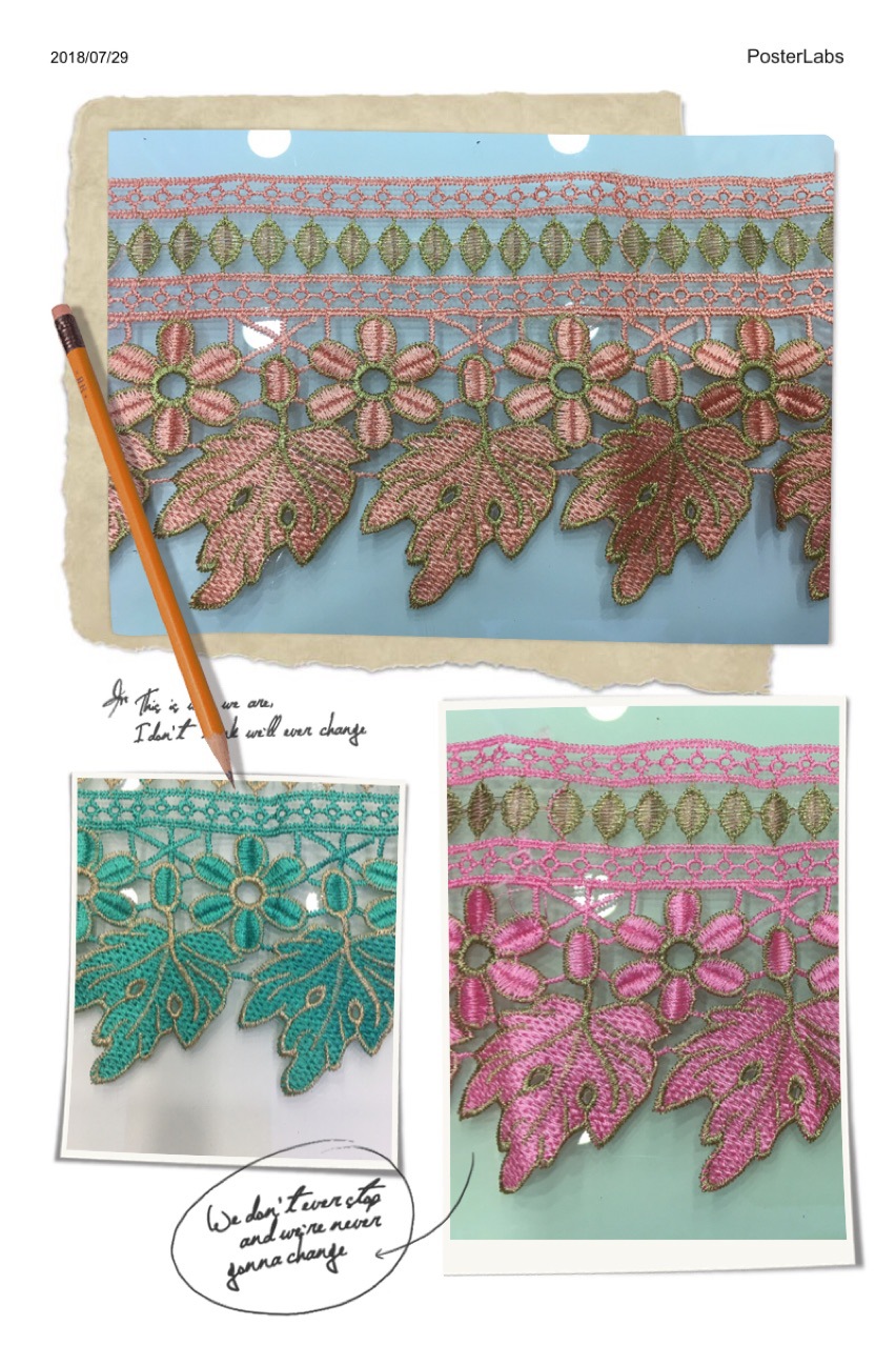 厂家直销彩色pp线双色条码精美刺绣连条可定做