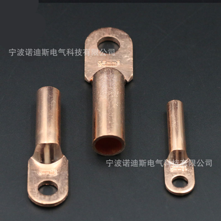批发电力金具铜鼻子DT铜接线端子铜鼻子连接器