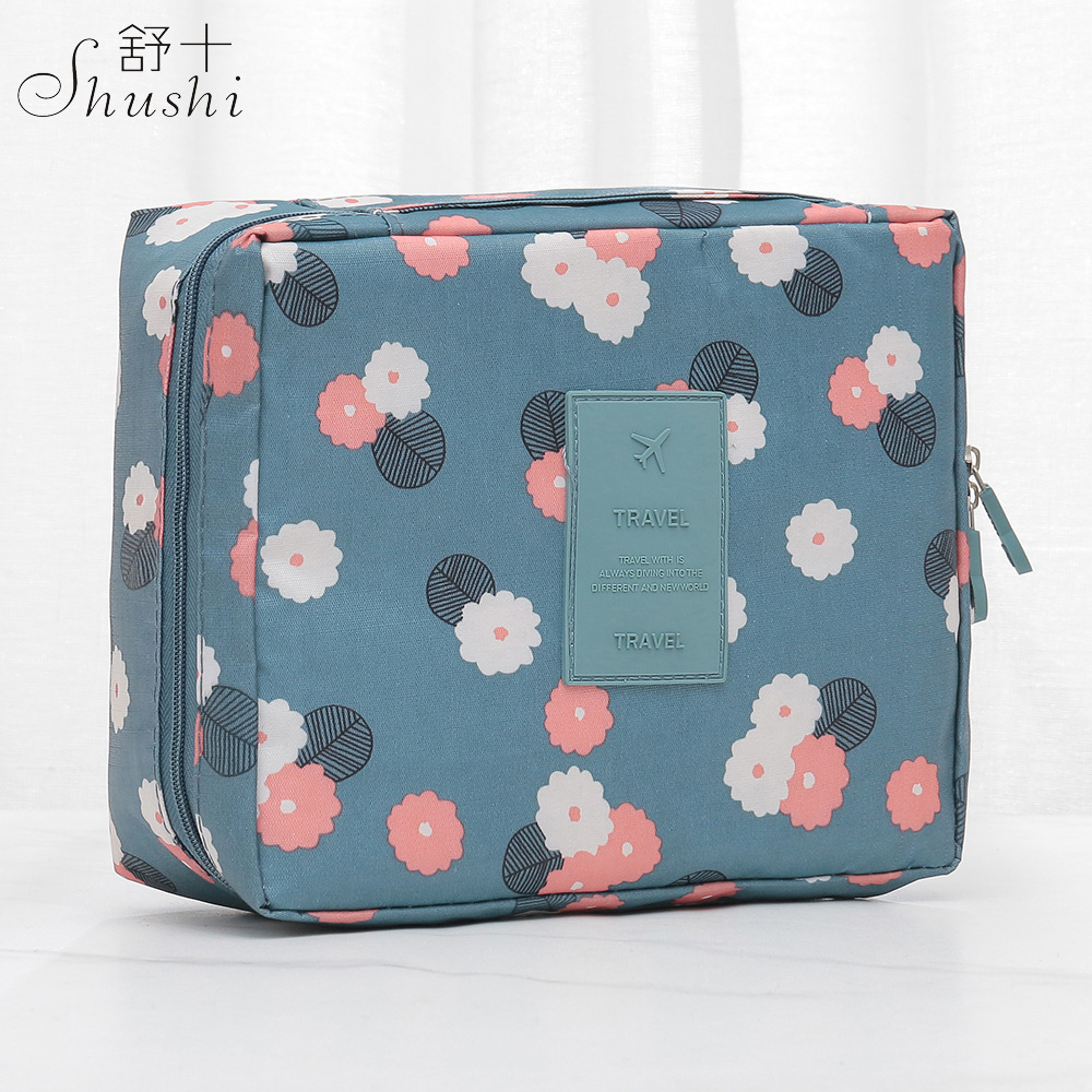 新款時尚可折疊便捷洗漱包 旅行收納花色化妝包多功能洗漱袋收納