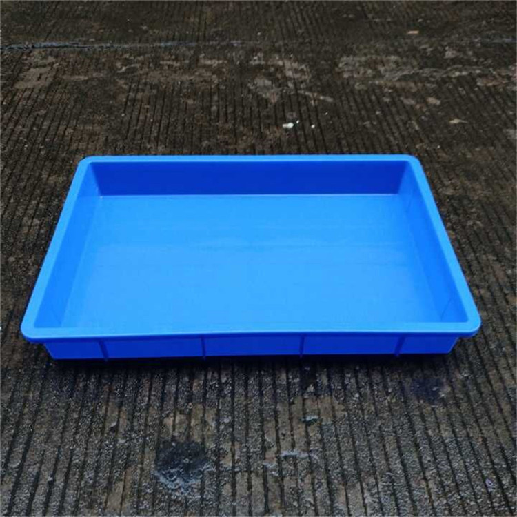 615*415*95深圳防静电塑料方盘 东莞防静电盆防静电零件盒周转箱