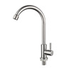 Special offer supply SUS304 stainless steel kitchen single cold water faucet without brushed brushed rolled vegetable basin water tank faucet