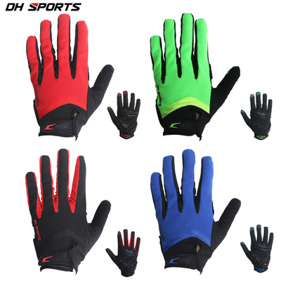 Riding Long fingerless gloves Bicycle shock absorption motion wear-resisting spring and autumn men and women Touch screen glove