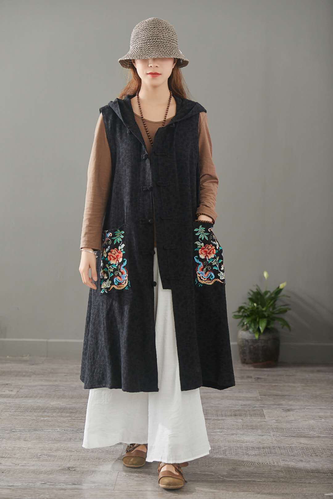 Gilet femme en Coton et lin - Ref 3316228 Image 14
