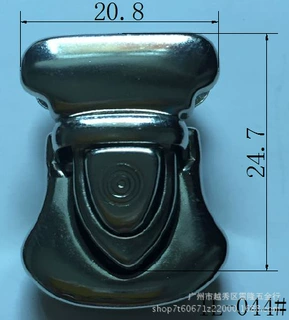 厂家直销铁皮插锁 精美金属插锁箱包锁专业箱包皮具五金配件