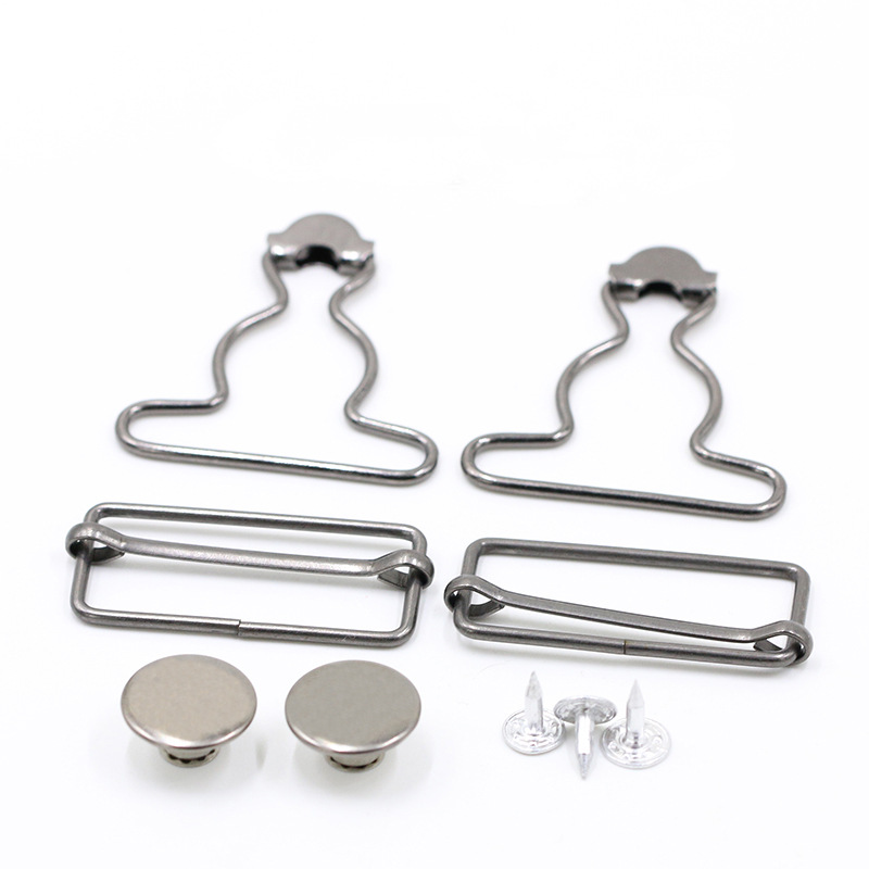 Fuente de la fábrica pantalones de suspensión hebilla de calabilla pantalones de mezclilla de metal hebilla de ropa de maternidad tipo de suspensión hebilla ajustable