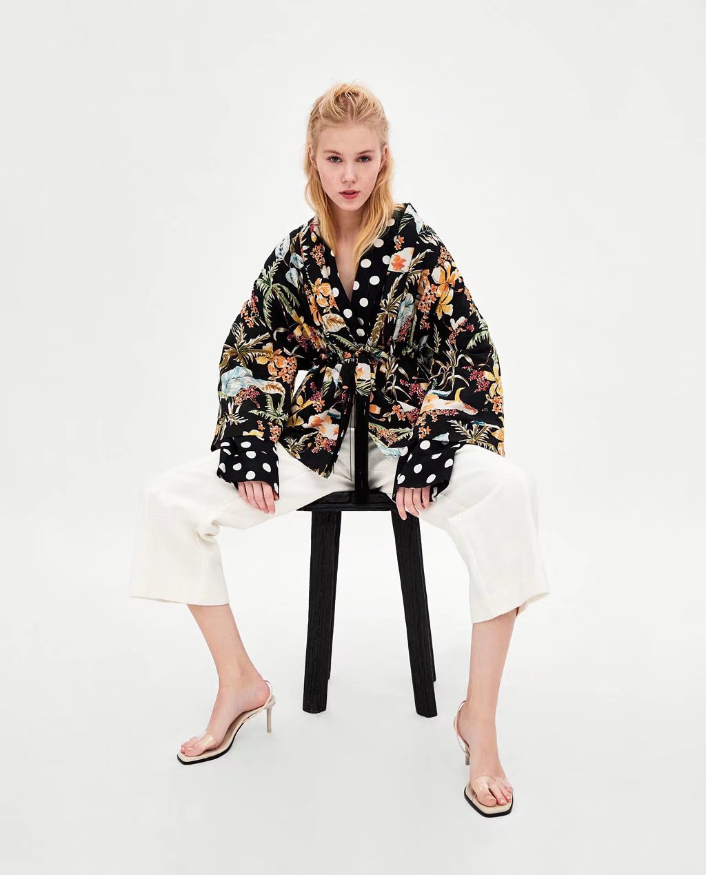 Chiffon Fashioncoat(Picture color -S) NHAM2451-Picture color -S