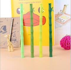 Creative green fresh bamboo shape gel pen cute stationery pen 0.5mm black gel pen