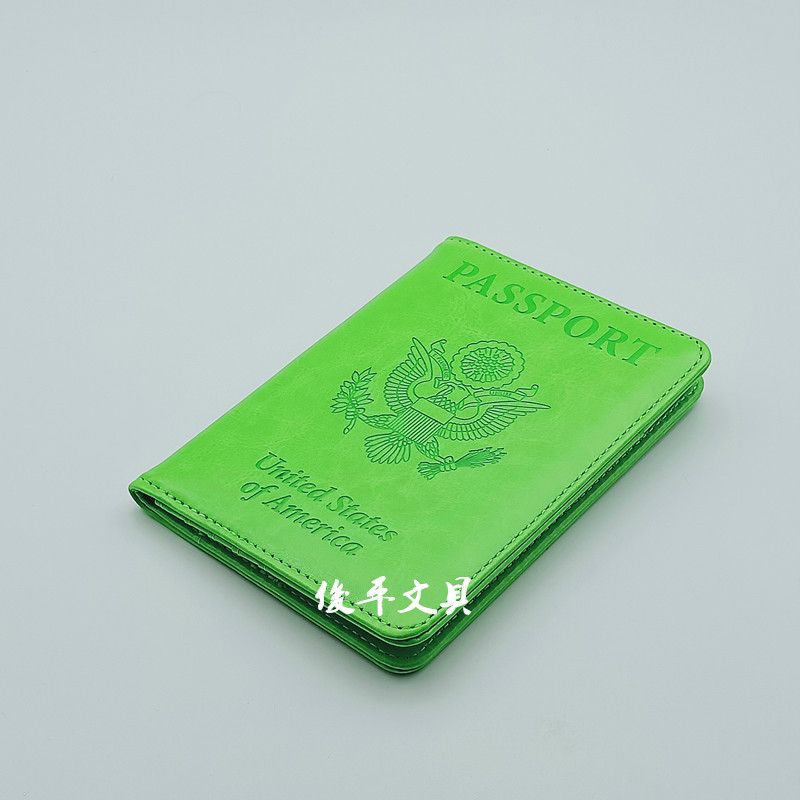 RFID passport cover PU travel passport card holder multifunctional and practical foldable document holder passport