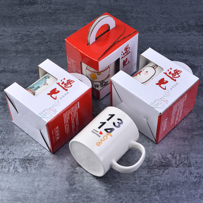 Wholesale creative large capacity cartoon ceramic mug mug Jewelry promotional gifts water Cup logo gift