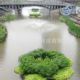 生态浮岛 人工浮床 水上绿化浮岛  宁波厂家水生植物种植人工浮岛