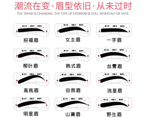 Manufacturer of eyebrow stickers, beginner eyebrow stickers, eyebrow stickers, Korean style eyebrow stickers, tattoo eyebrow stickers with customized LOGO