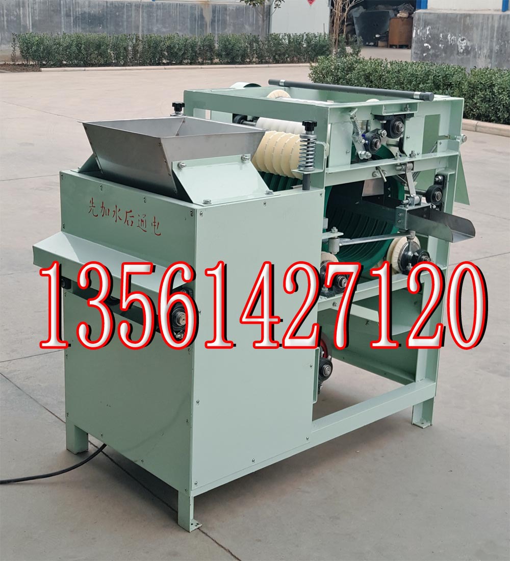 蚕豆开口机、蚕豆切口机、蚕豆割口机、兰花豆加工机器自动化机械