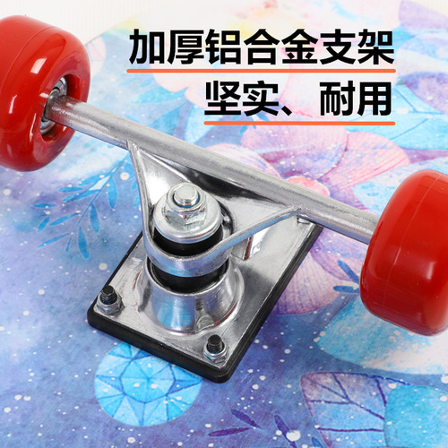 Direct Supply Factory Drift Skates for Youth Beginners 2808 Dual Deck Children's Four-Wheel Maple Skateboard Dropshipping One Piece