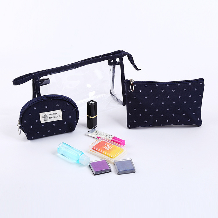 Fashion Crown Printing Cosmetic Bag Three-piece Set Wholesale Nihaojewelry display picture 3