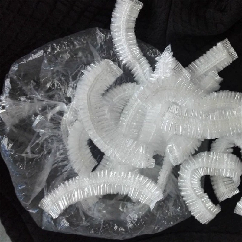 Одноразовые бар шапочка для душа отель шапочка для душа водонепроницаемый колпачок прозрачный волос выпечки шапочка для душа Новый PE свежесть-Keeping комплект