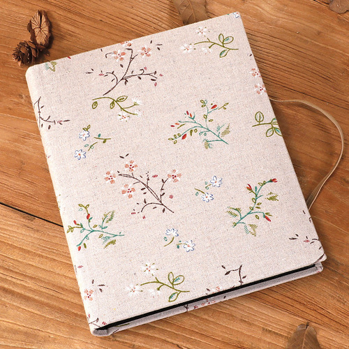 Deyuan 6-inch 200-sheet cloth photo album Japanese-style tether creative photo album 4R children's couple photo studio souvenir album