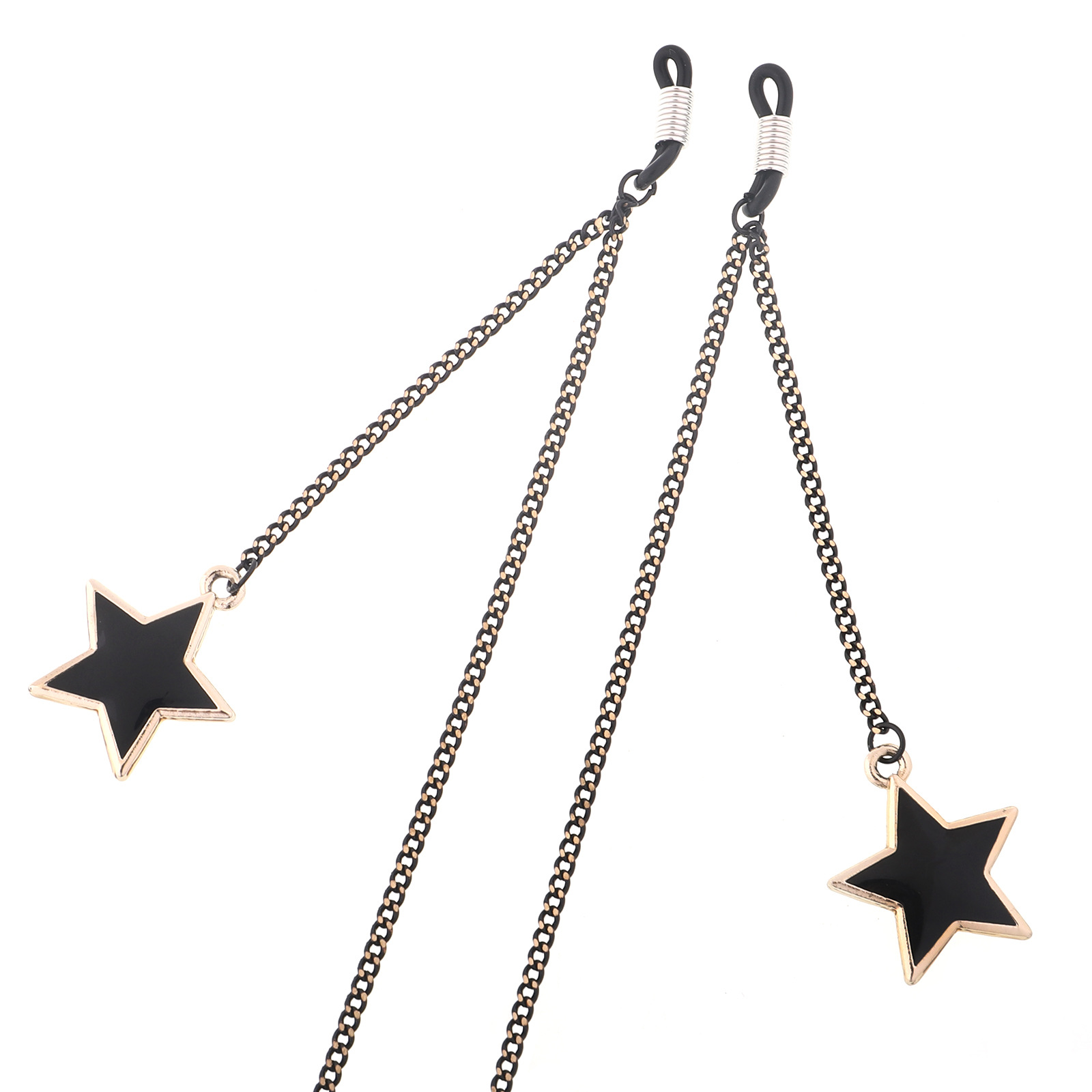 Glasses Rope Hanging Neck Fashion Simple Black Big Five-pointed Star Pendant Not Easy To Fade display picture 1