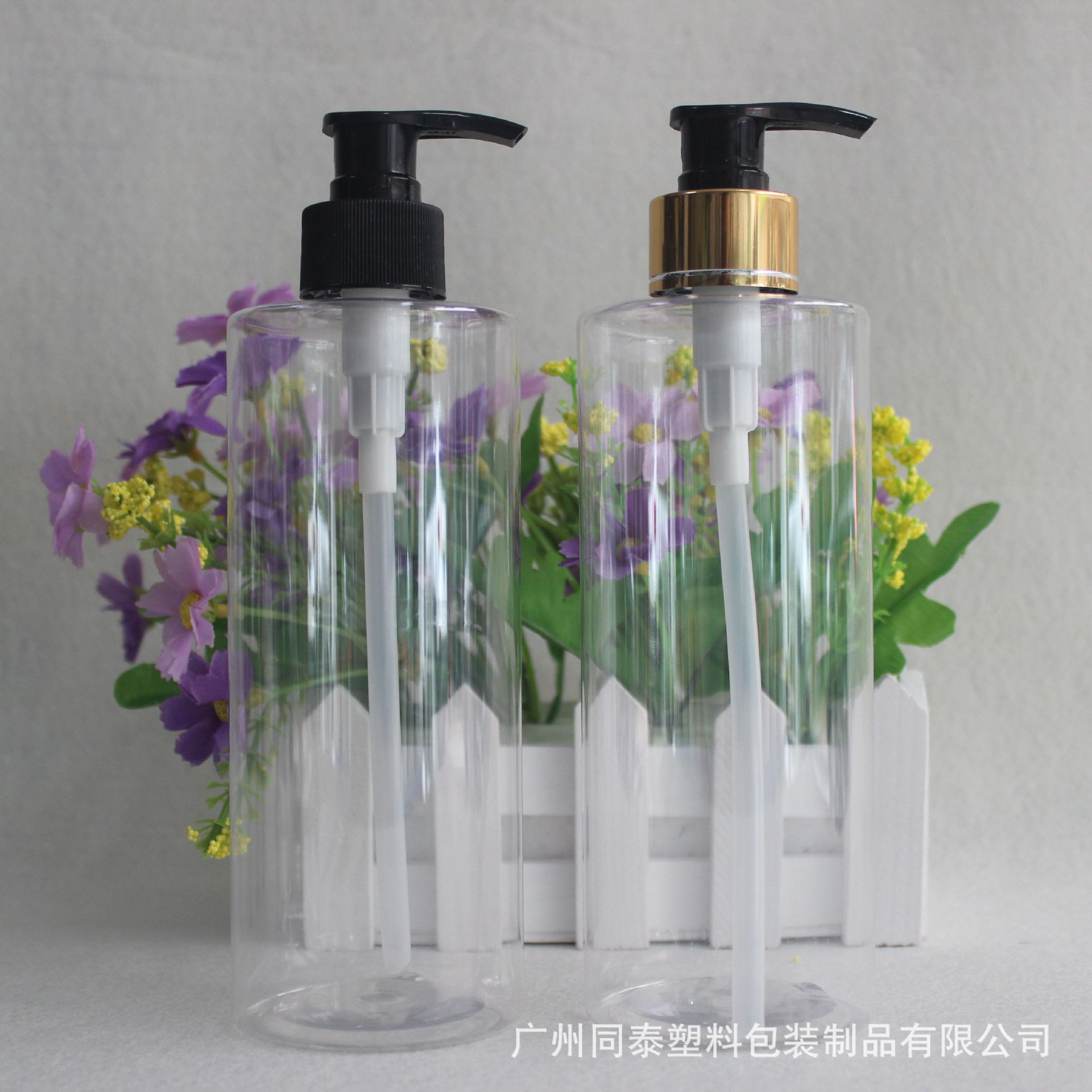 28口径400mlPET瓶子 圆形全透明塑料瓶 护肤品瓶 洗发水瓶