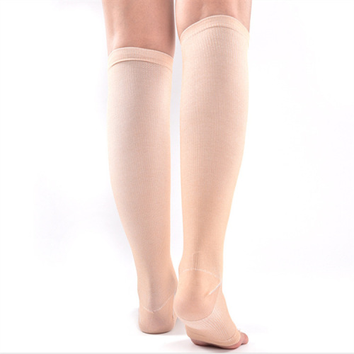 Fingerless mid-length beautiful leg socks, multi-functional pressure socks, nylon socks, manufacturer wholesale, relieves nerves and prevents flexion and extension.