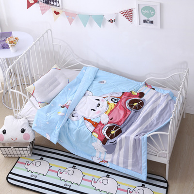纯棉空调被 儿童夏凉被全棉大版卡通薄被子幼儿园婴儿夏被可水洗|ms