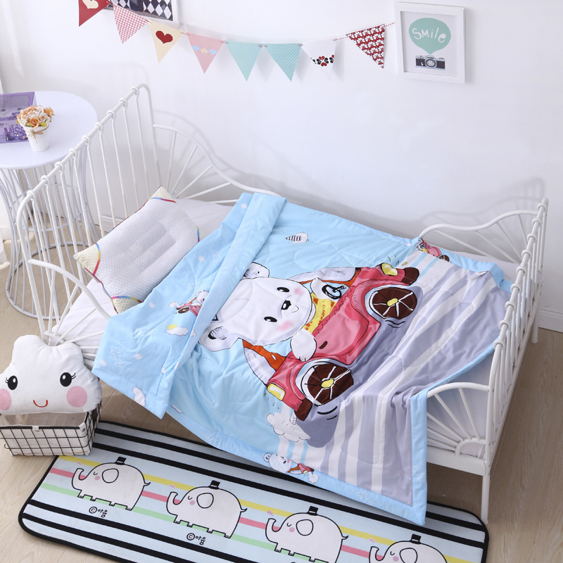 纯棉空调被 儿童夏凉被全棉大版卡通薄被子幼儿园婴儿夏被可水洗|ms