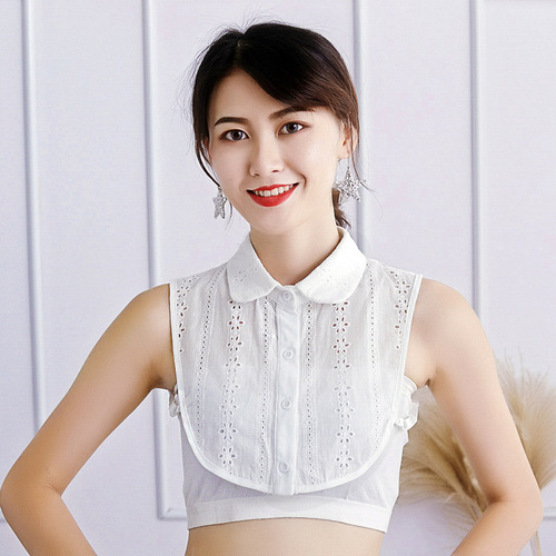 Collared Cotton Autumn/Winter Women's Baby Collar Shirt Decorative Collar Shirt Korean Style Collar Shirt Fake Collar