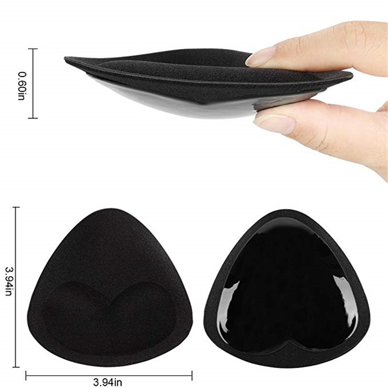 Cross-border fábrica directa invisible pecho pad ropa interior traje de baño pecho pad engrosada triángulo esponja sujetador insertar