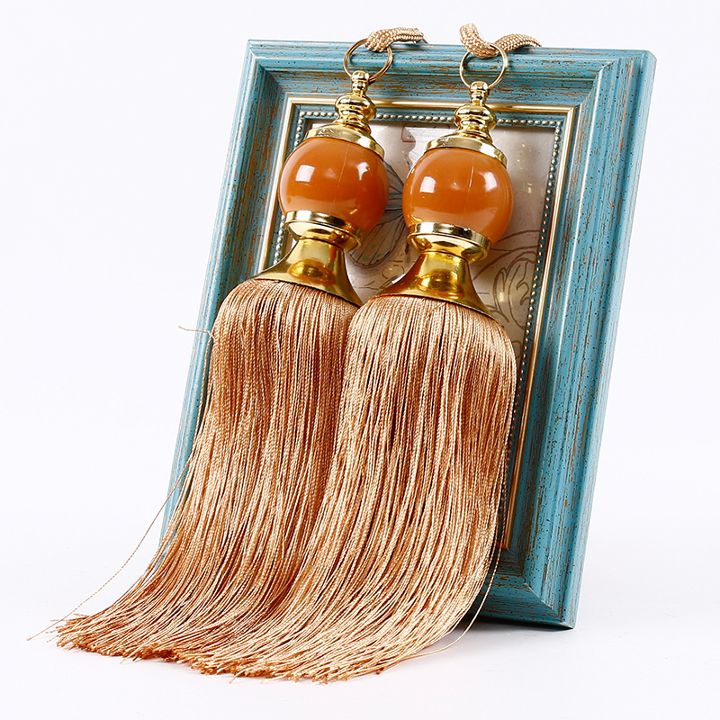 Direct Of Curtain Jade Hanging Ball Straps Tassel Spike Hanging Ball Living Room Bedroom Curtain Binding Rope