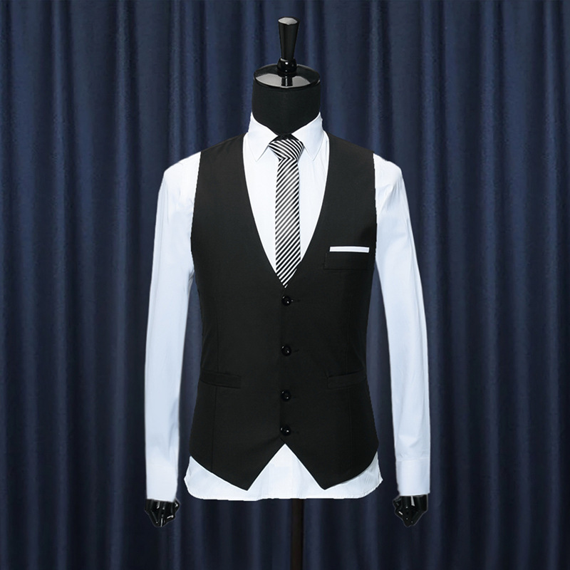 Traje británico Chaleco de los hombres traje Chaleco de los hombres slim fit negocio Delgado chaleco ropa de trabajo chaleco formal