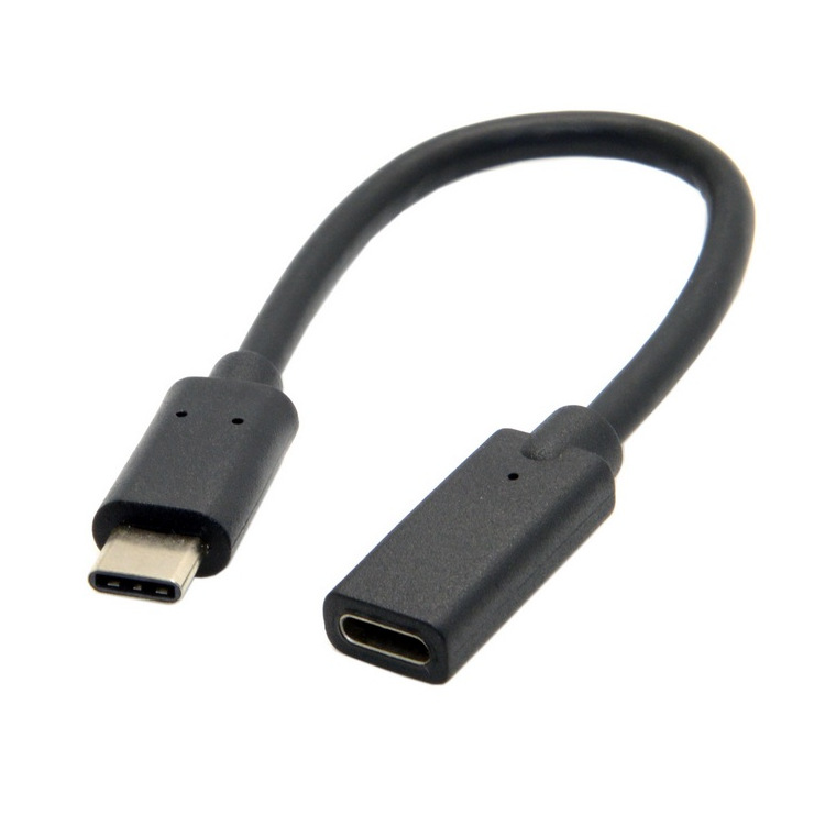 USB3.1 Type-C数据线公头转母延长线USB3.1标准16芯测试视频线