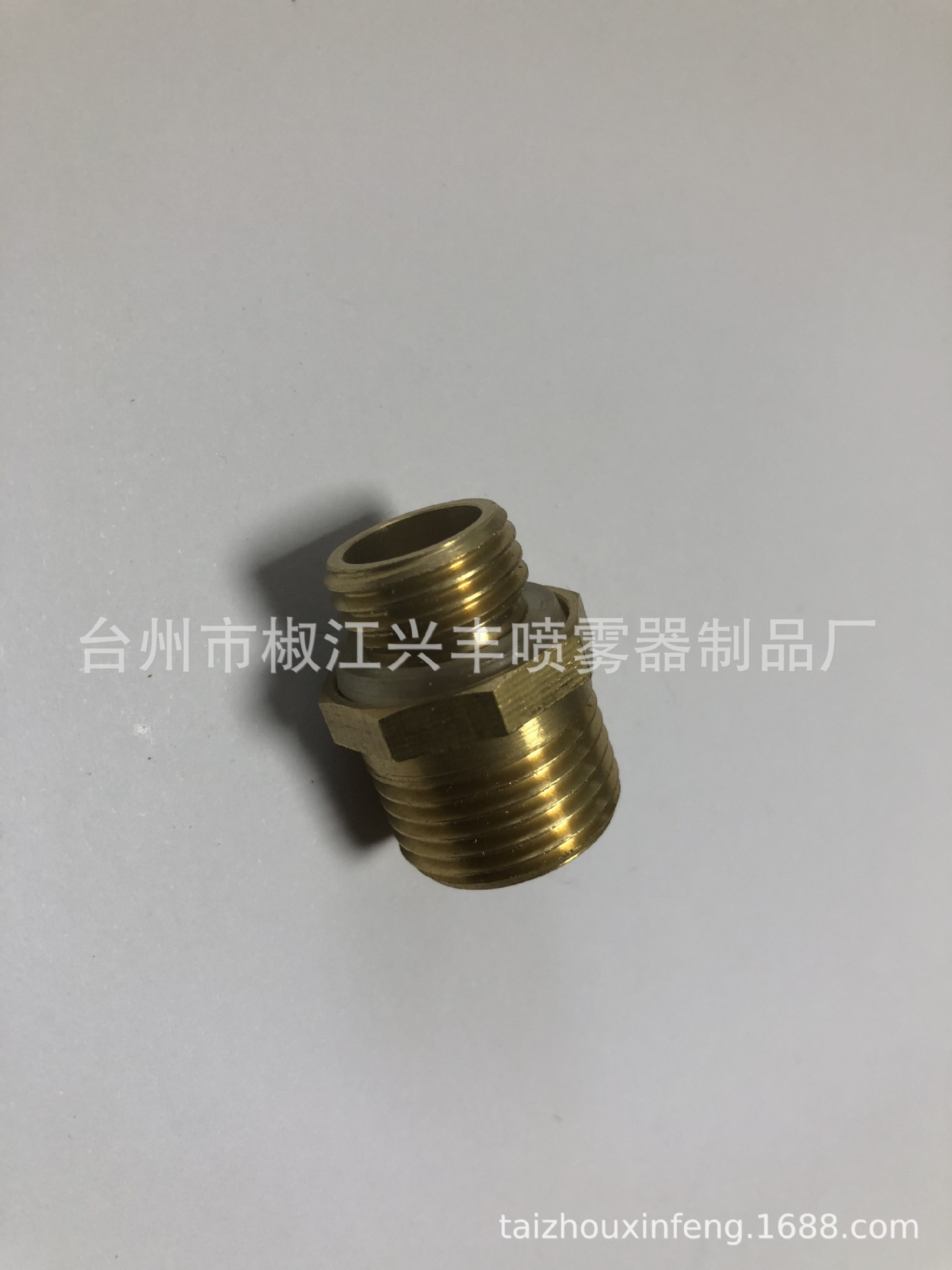 ZJ-10喷雾器铜转接头14MM外丝转18MM外丝 小头外转大头外