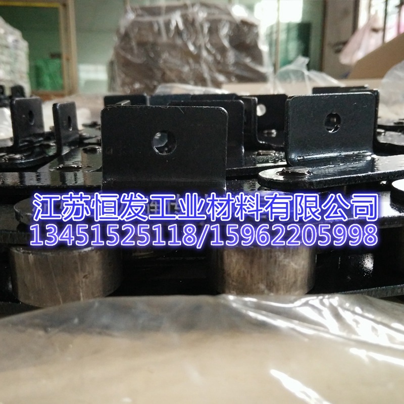 链条厂生产定制大节距输送链条 碳钢 不锈钢 双节距弯板链条