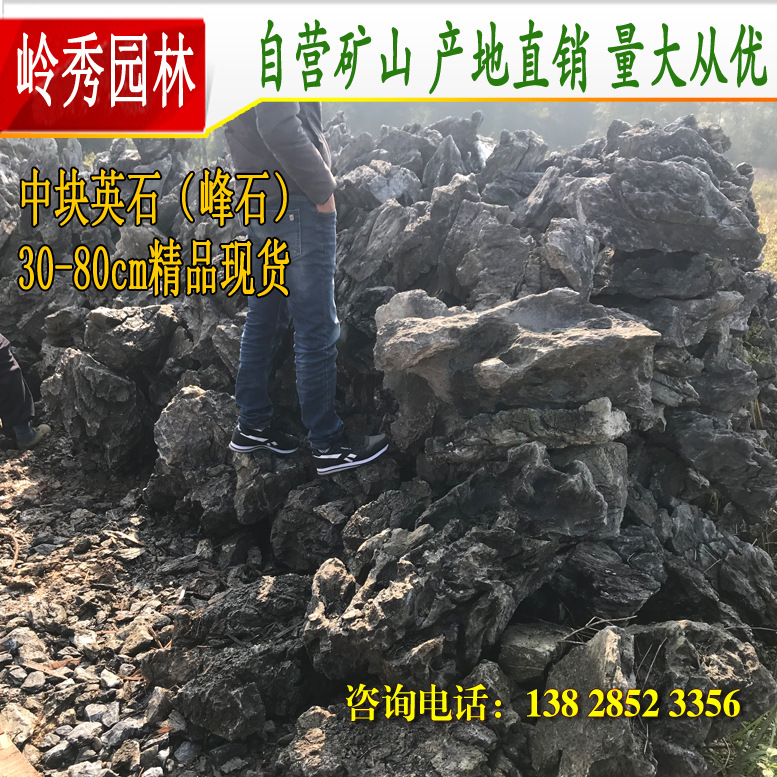【18吨起批】供应广东英德英石（叠石、峰石） 用于堆砌庭院假山|ms