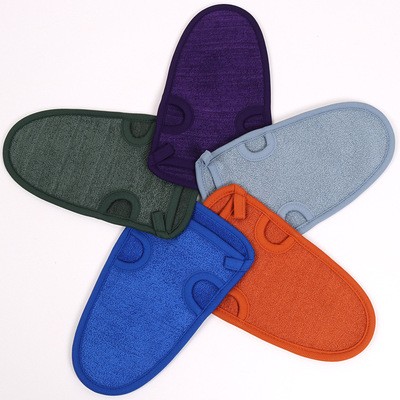 韩式双面免搓澡巾轻松去污 男士沐浴手套式搓澡巾批发