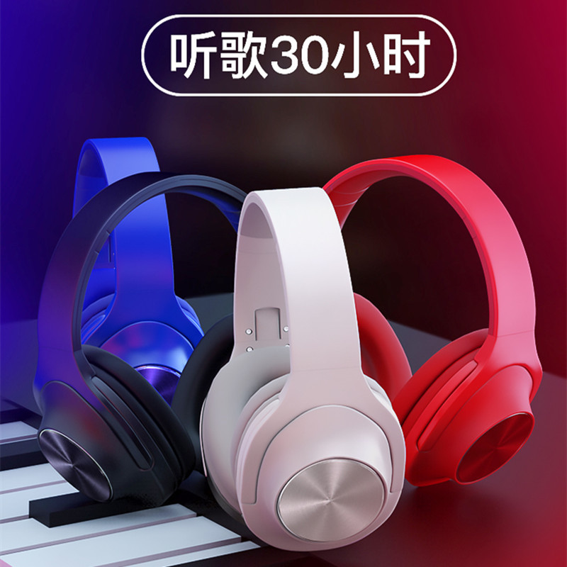 new pattern Insert card headset wireless Bluetooth headset 5.0 motion run music mobile phone headset Foldable