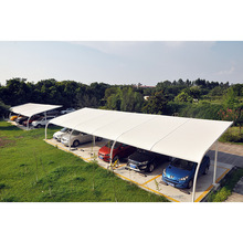 組合式鋁合金膜結構停車篷，室外、工廠、學校等膜結構停車篷