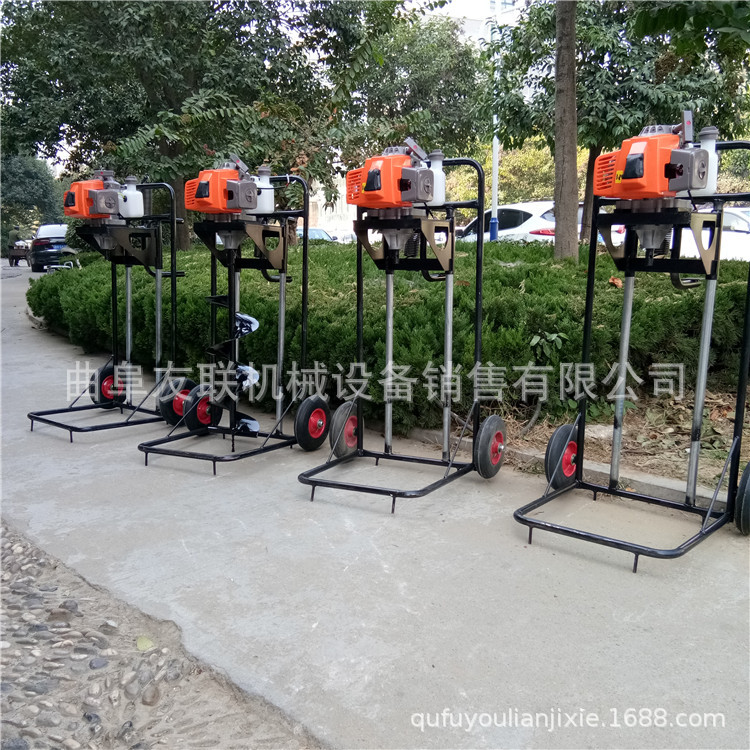 多功能手提式栽树打窝机 便携式单人操作挖坑机 汽油挖穴机43