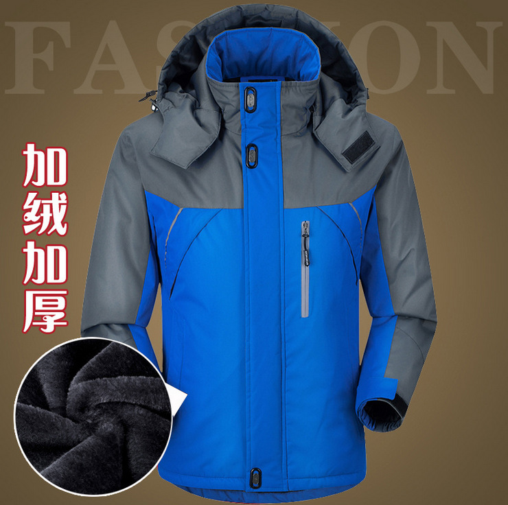 Men'S Winter Cotton Padded Jacket Large Size Thickened Stormsuit Warm Cotton Padded Clothes