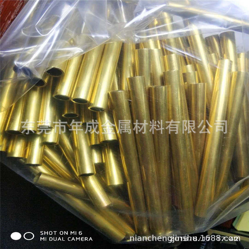 供应H65黄铜管 首饰黄铜管 耳坠黄铜管 小黄铜管切割 电子黄铜管