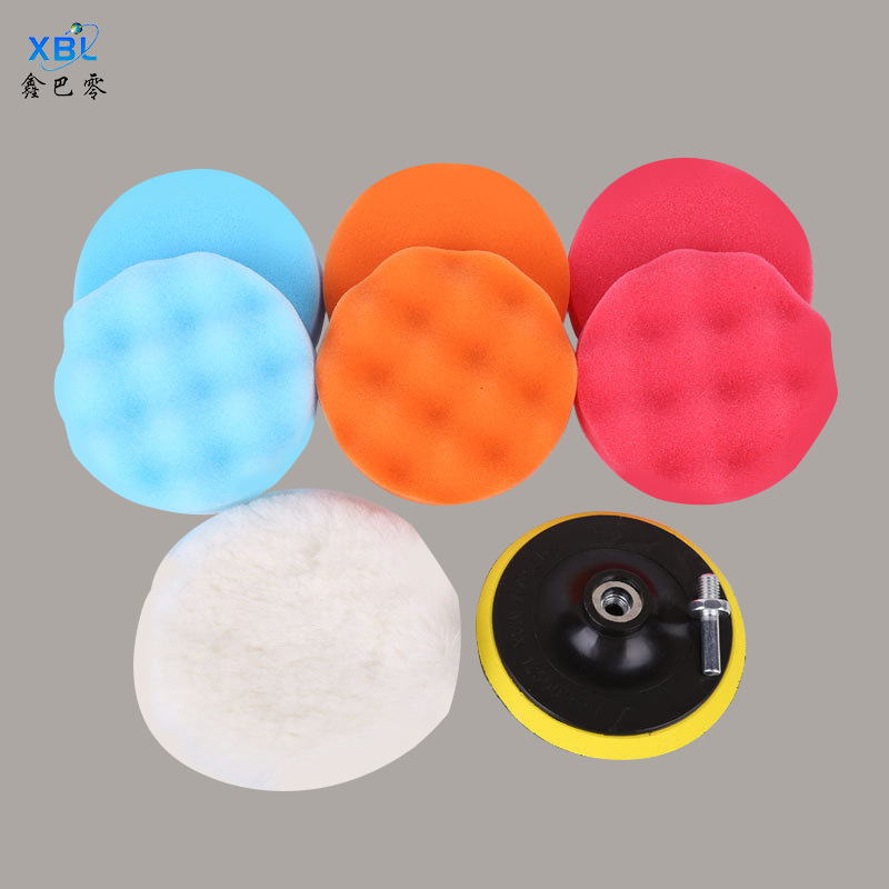 ebay亚马逊爆款5寸海绵轮毛线轮海绵平面波浪套装根据要求搭配