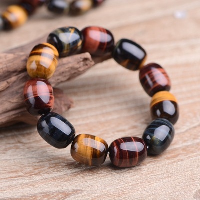 2019 New products natural Tiger Eye Cask bead Hand string Sharp Eyeliner Lightning Bracelet Manufactor Direct selling wholesale