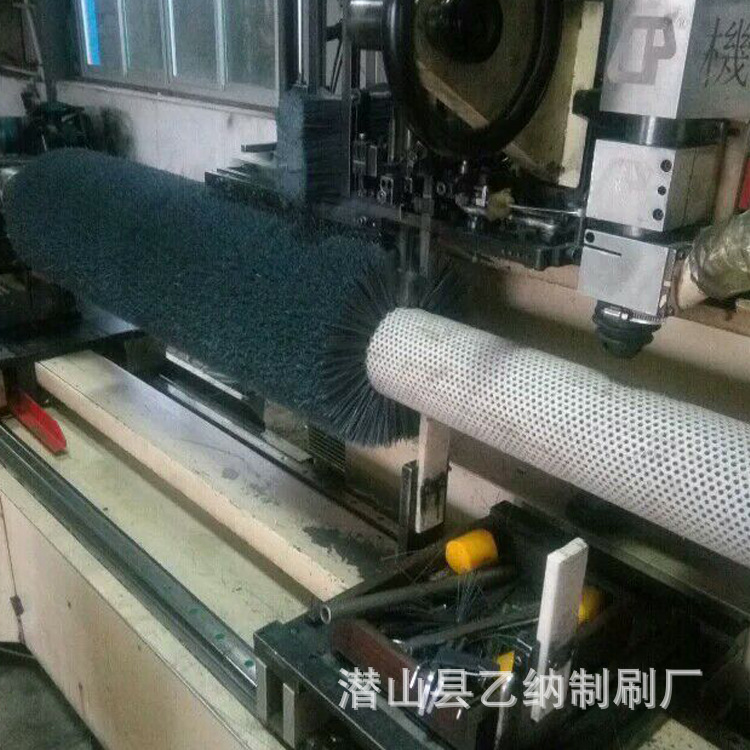 按需钢丝毛冶金钢铁预处理线毛刷 耐腐蚀磨料丝抛光毛刷辊