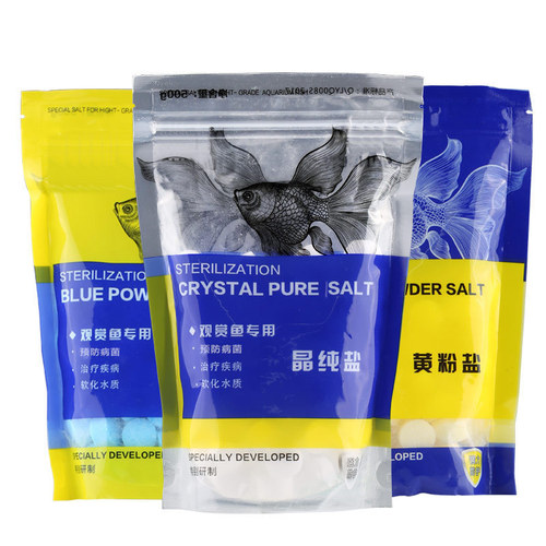 Salt for aquarium ornamental fish, yellow pink salt for tropical fish, fish tank salt, sea salt minerals, drop shipping
