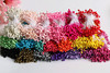 Qiancang Girl Flower Core Flower DIY handmade material Weaving accessories color 3mm hair accessories