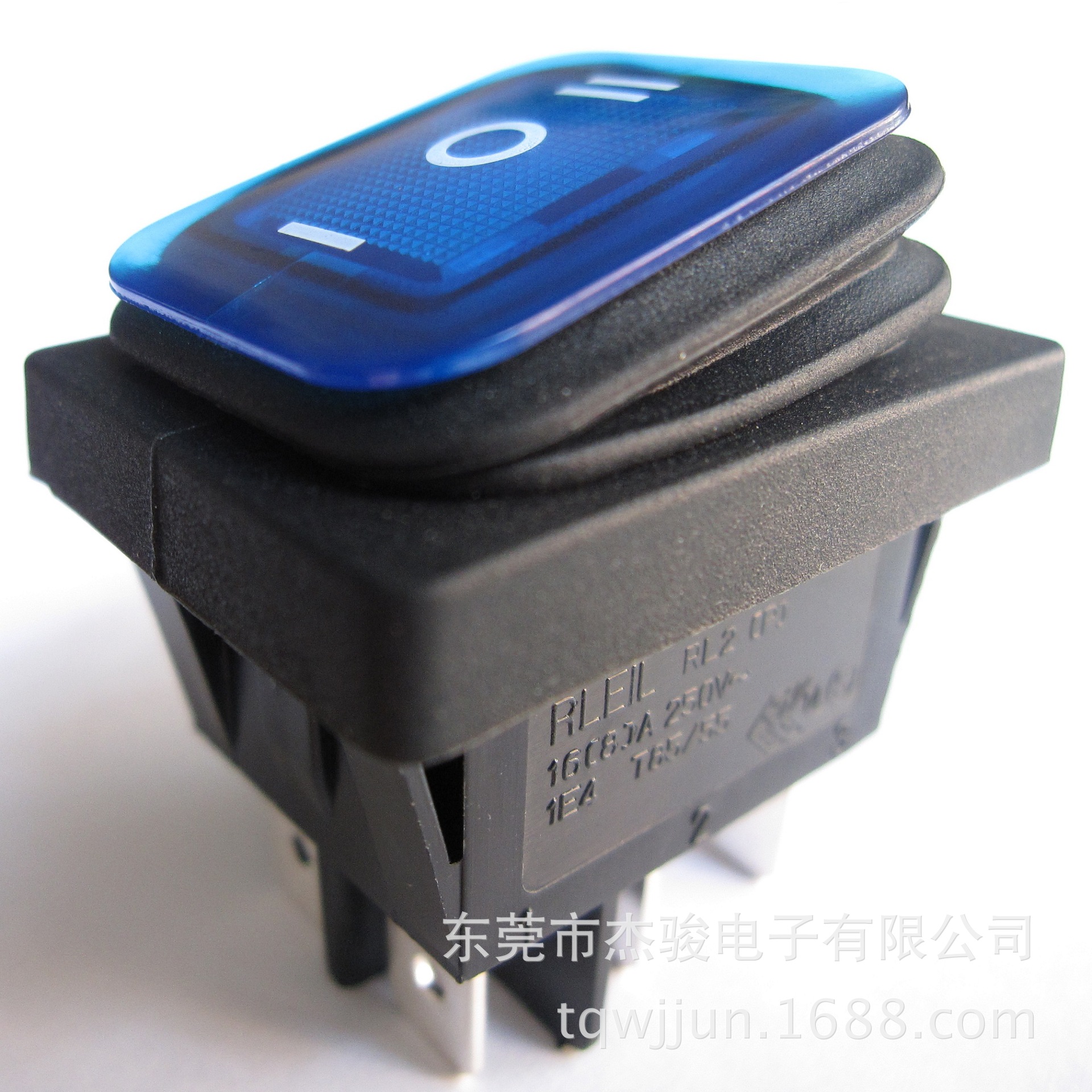 现货供应RLEIL三档防水船型开关 跷板开关RL2(P)-23-6-BL/BK-P2