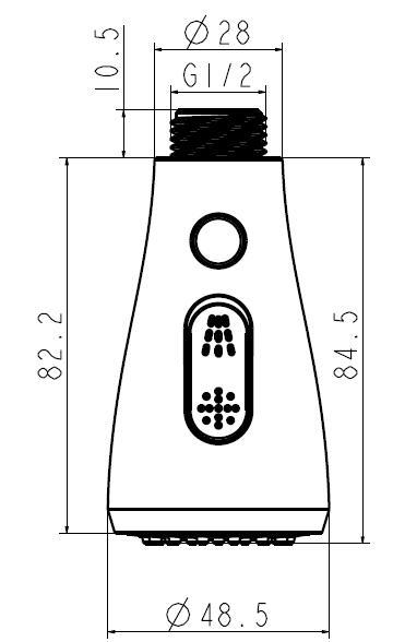 Factory bathroom sink, pull-out faucet, pull-out kitchen showerhead, three-function, can pause the pull-out showerhead Specification drawing