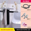 Tall black swivel faucet